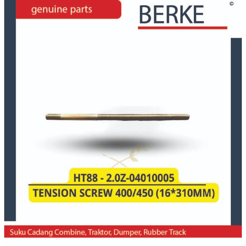 TENSION SCREW 400/450 (16*310MM) / HT88-2.0Z-04010005