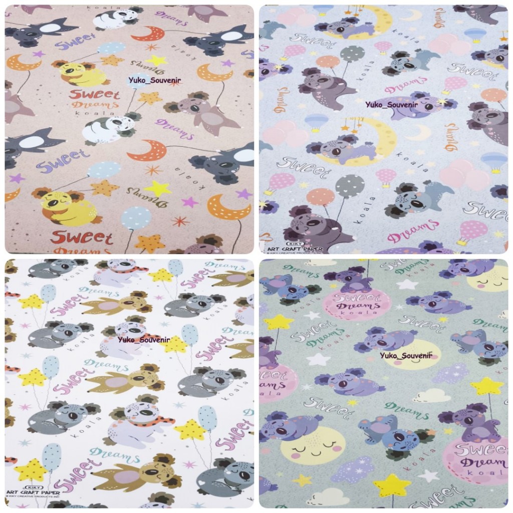 Kiky Koala กระดาษห่อ Matt Doff หนา Koala สัตว์กระดาษห่อหนา Koala เด็กกระดาษห่อ Koala กระดาษห่อ