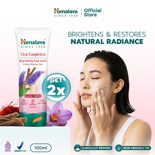 ( Bundle isi 2 ) Himalaya Complexion Brightening Face Wash 100ml | Sabun Cuci Muka Untuk Mencerahkan Kulit | Saffron, Licorice & Pomegranate "