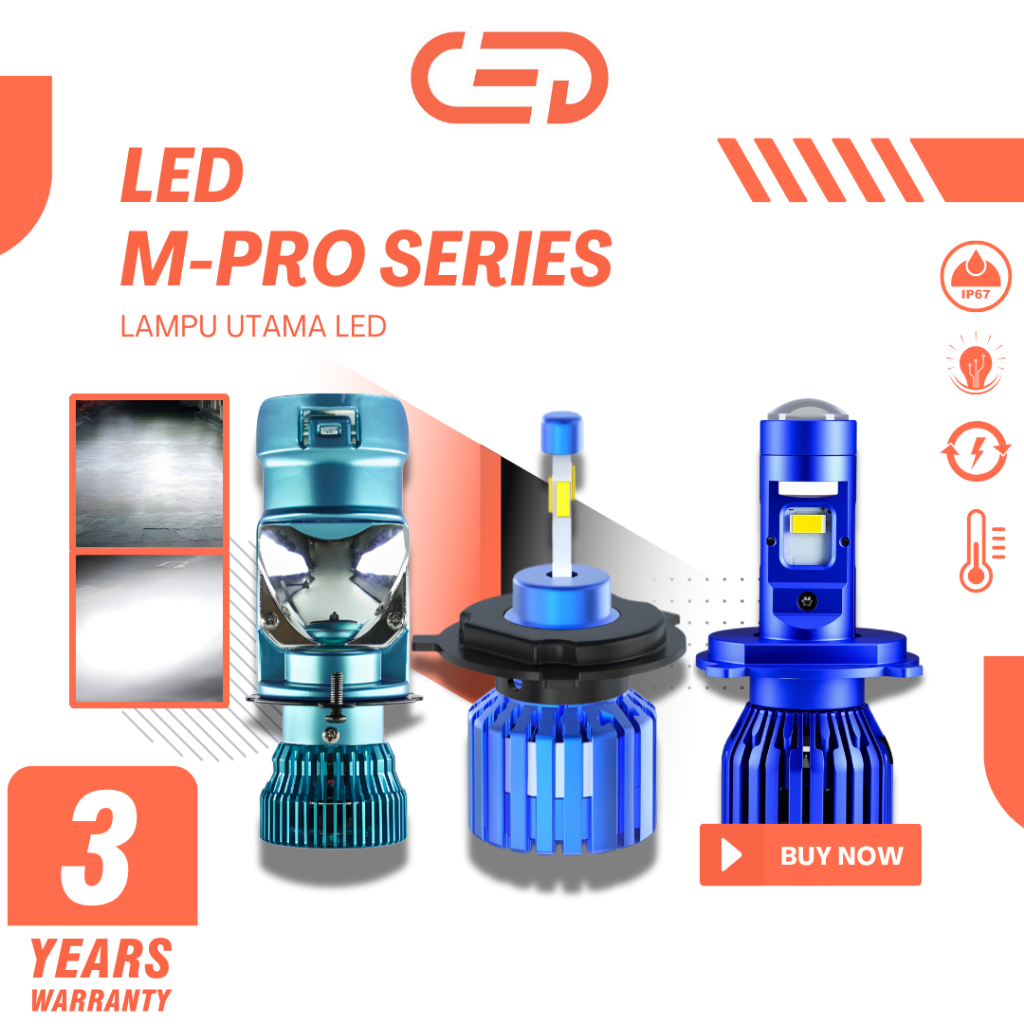 CED H4,HS1 LED Laser ไฟหน้ารถจักรยานยนต์|รถยนต์ พัดลม Gost Cooling, Super Bright 80W 10000LM, AC|DC 