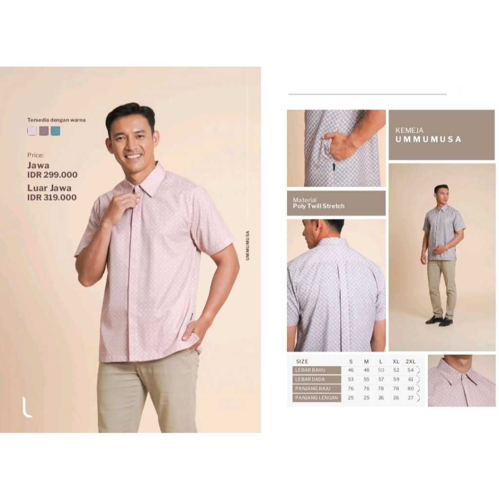 KEMEJA ELZATTA ZATA MENS KOKO SHIRT UMMAMUSA SHIRT