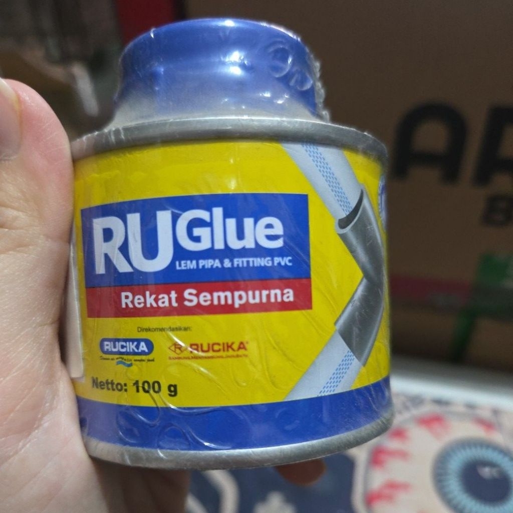 RUGLUE PIPE GLUE 100 GR CAN GLUE PIPE GLUE & FITTING PVC