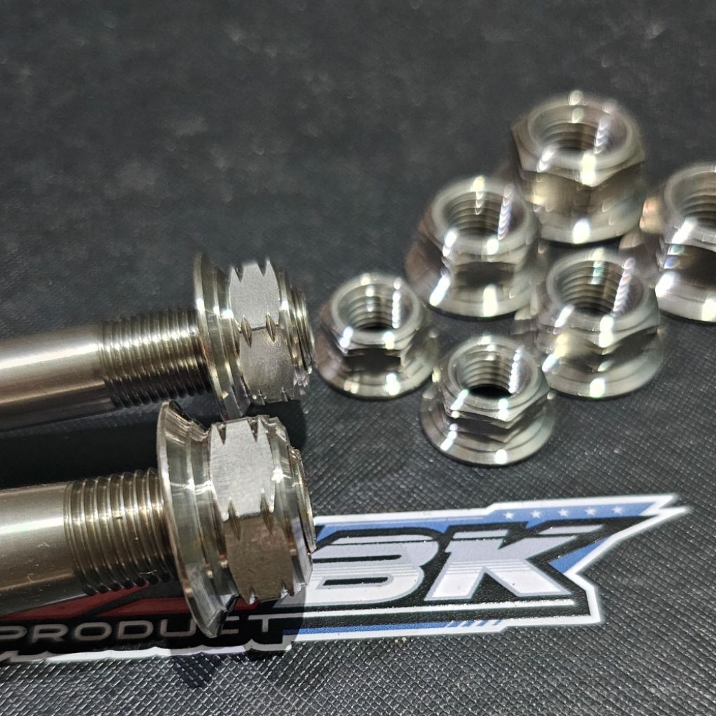 น็อตเพลาล้อ m10 m12 m14 น็อตสลักเกลียวเพลาสแตนเลส น็อตสแตนเลส