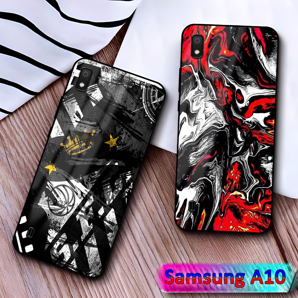 เคส HP Samsung A10 - เคส N1 - [KK Motif No. 08] - Samsung A10 Fashion Softcase - Glossy Hardcase - P