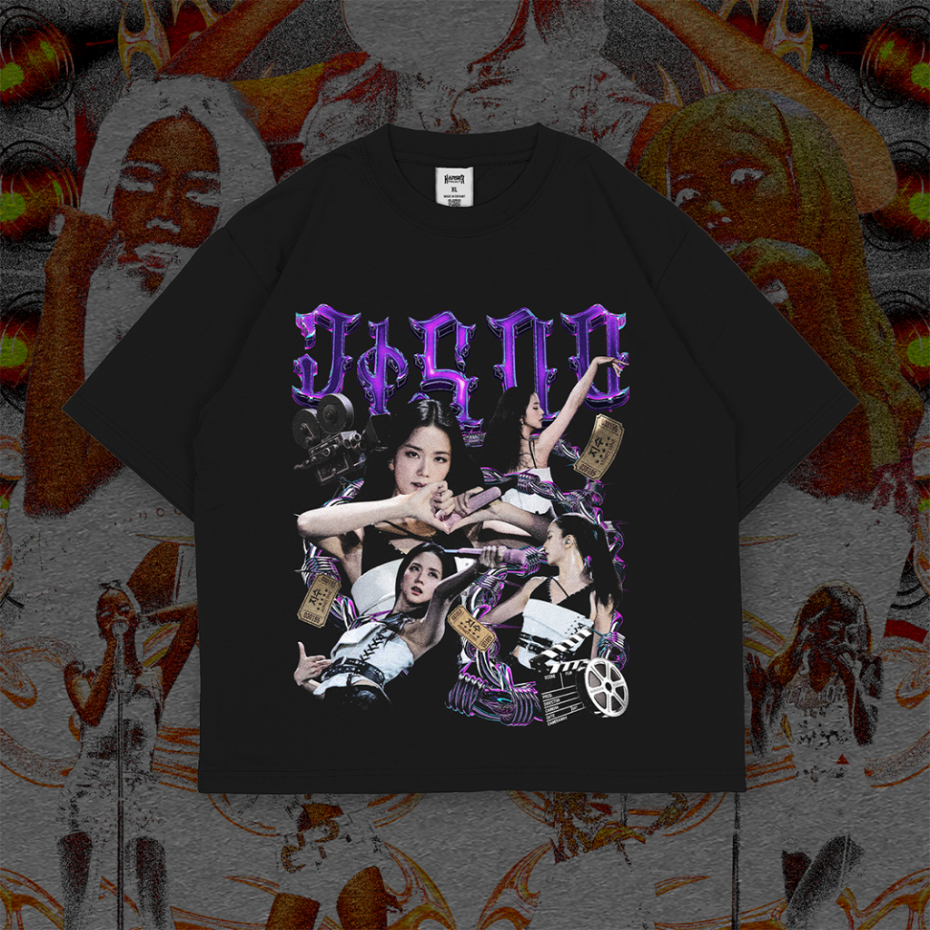 เสื้อยืดซีรีส์ Pink Oversize JISOO BLACKPINK DEADLINE