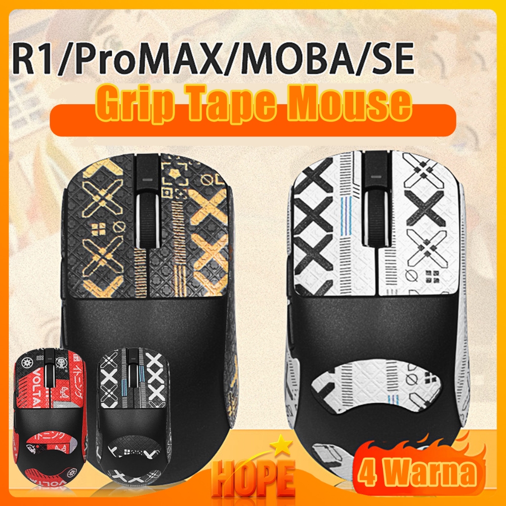 4 สี VGN VEX R1 PRO/SE/PLUS/MAX Grip เทป Universal Mouse Anti-Slip ดูดซับ Moisture Mouse สติกเกอร์ P