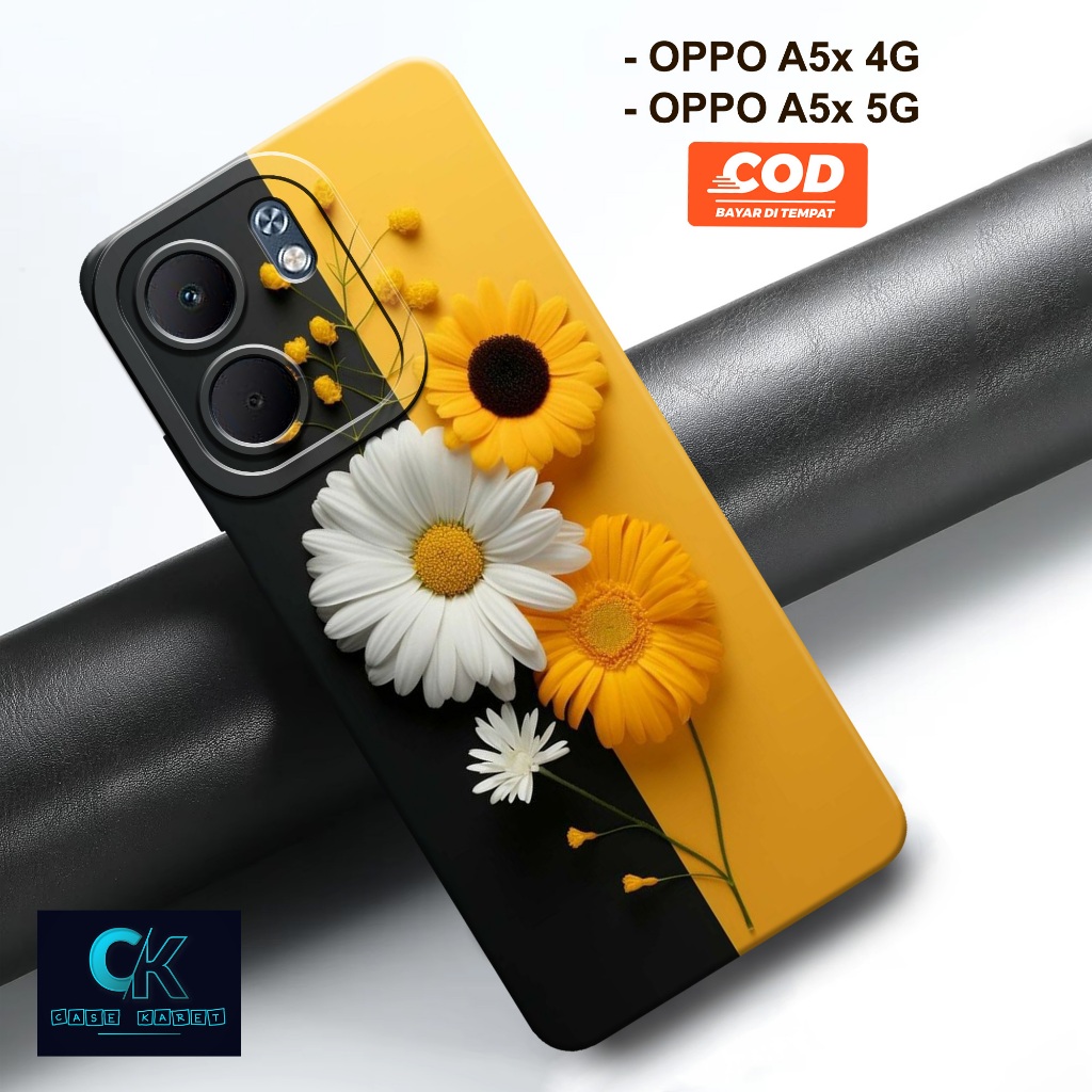 HP เคส OPPO A5x 4G / A5x 5G ล่าสุด - เคสแฟชั่น FLOWER - เคสยาง - เคส OPPO A5x 4G / A5x 5G - เคสโทรศั