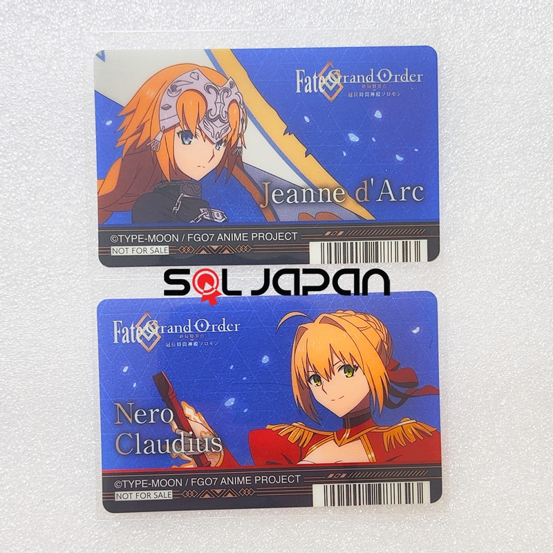 Fate Grand Order FGO Solomon Bonus Clear Card Nero Jeanne