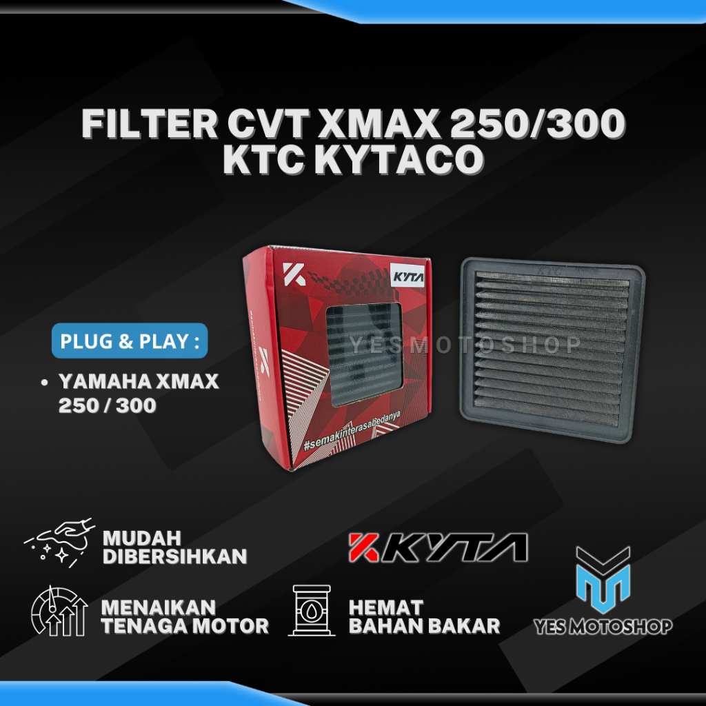 KTC Kytaco XMAX CVT Filter XMAX 250 XMAX 300 CVT กรองอากาศ