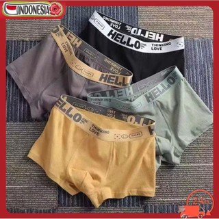 GROSIR 12 PCS CD PRIA / CELANA DALAM BOXER PRIA TRENDY SUPER SOFT