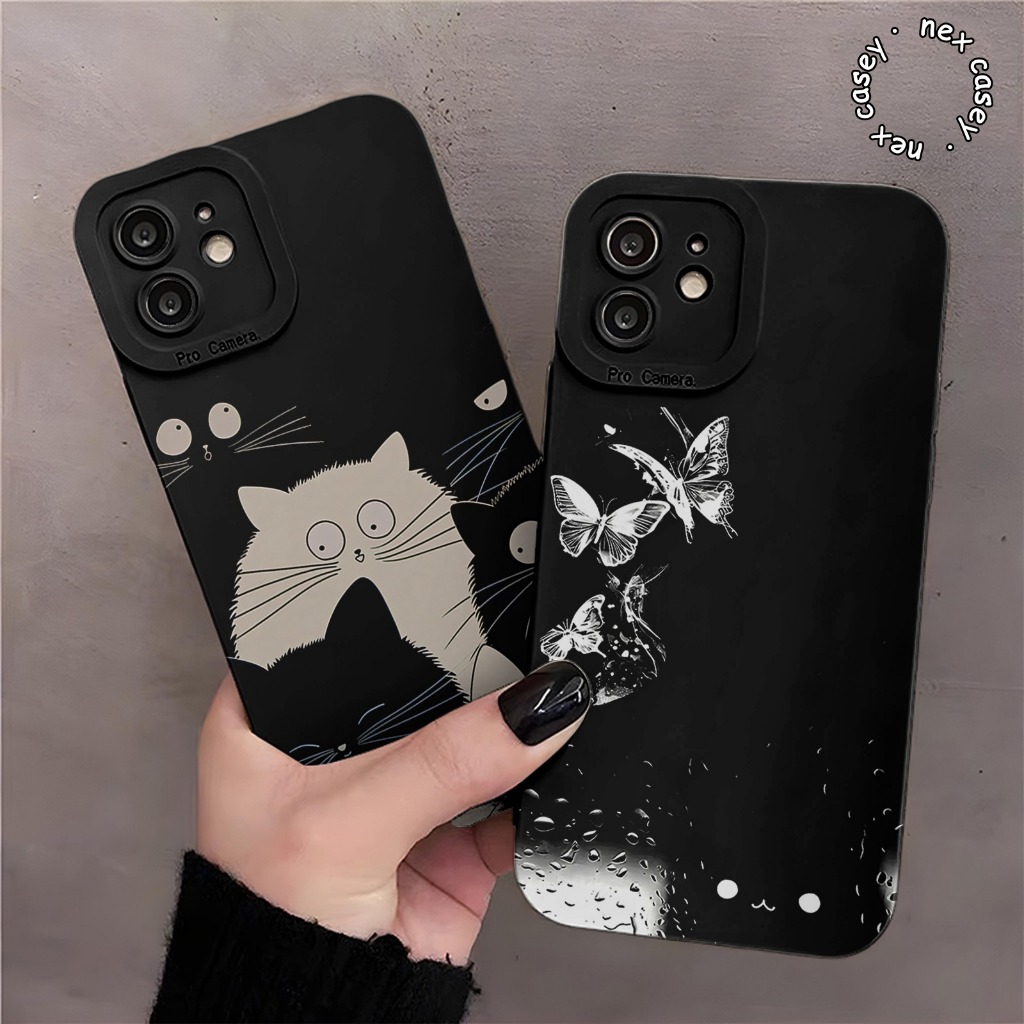 CASE CASING PROCAMERA BUTTERCAT สําหรับ VIVO Y02 Y03 Y04 Y12 Y15S Y16 Y17S Y19S Y20 Y21S Y22 Y27 Y28