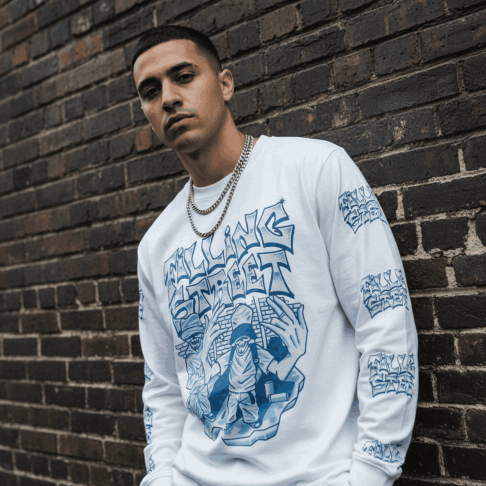 KATUN Fillingstreet Fellow สีขาวแขนยาว Basic Cotton เสื้อยืด Unisex