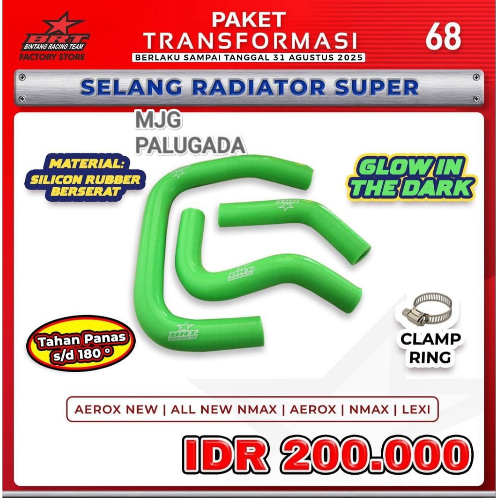 BRT ท่อหม้อน้ํา - TEAM RACING BINTANG