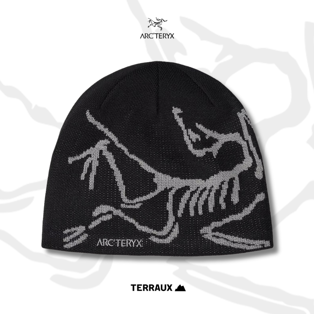 Beanie Arcteryx Authentic Head Bird Head Toque Arcteryx Original - สีดําเทา (Void)