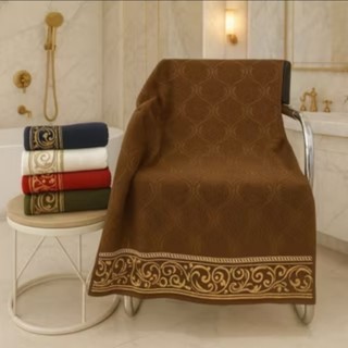 Handuk mandi LUXURY MEWAH tebal jumbo menyerap air ukuran 70X140cm