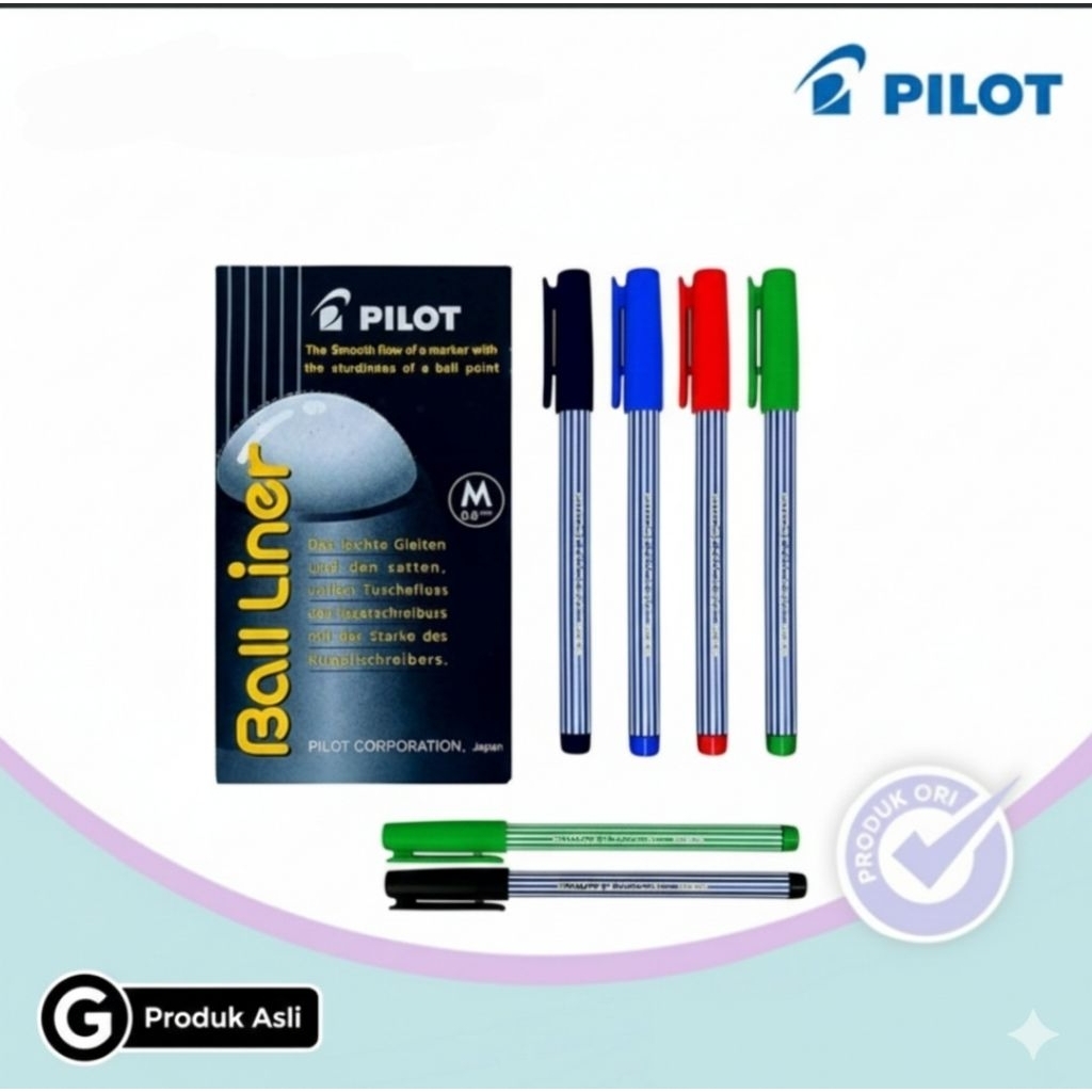 ปากกา Balliner ขนาดกลาง 1 ชิ้น - ปากกา Rolling Writer PENTEL
