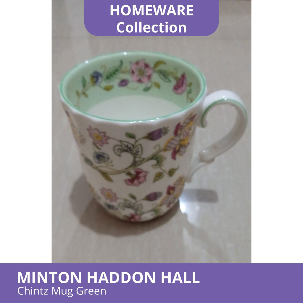 Minton Haddon Hall Chintz Mug สีเขียว