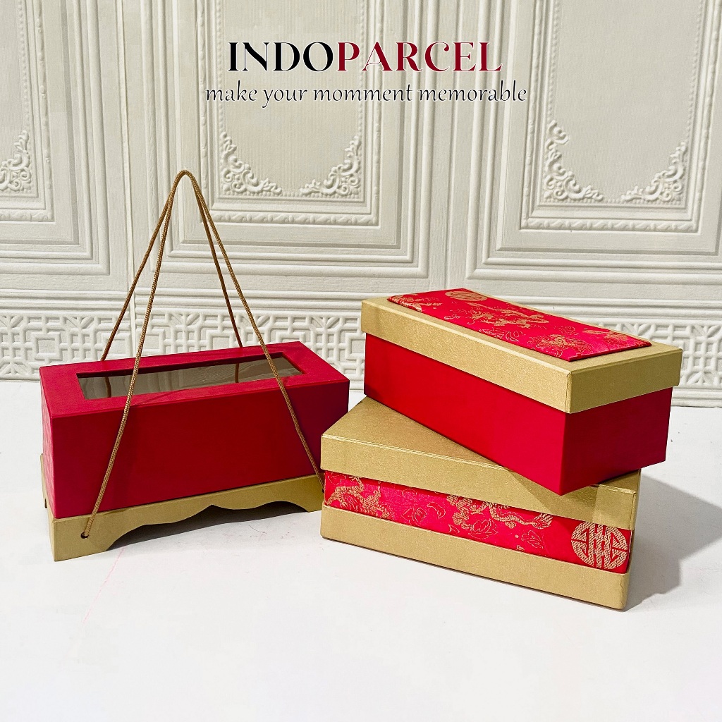 INDOPARL - Lapis Fu Box Hard Box Premium Chinese New Year Edition Layer Cake Storage Box Hampers Chi