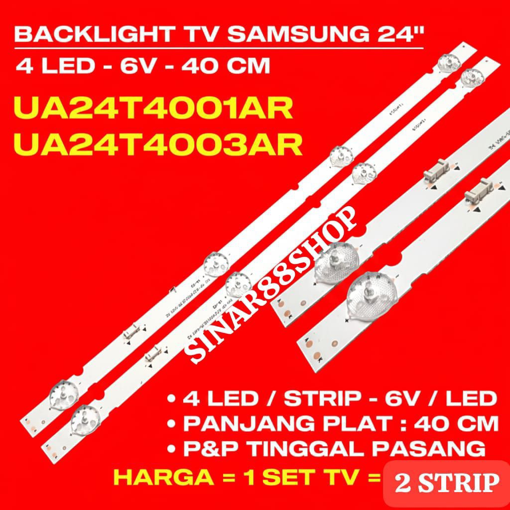 CAHAYA SAMSUNG 24 นิ้ว TV BACKLIGHT UA24T4001AK UA24T4003AK RF-AZ240001SE30-0401 A2 BL LIGHT LIGHT L
