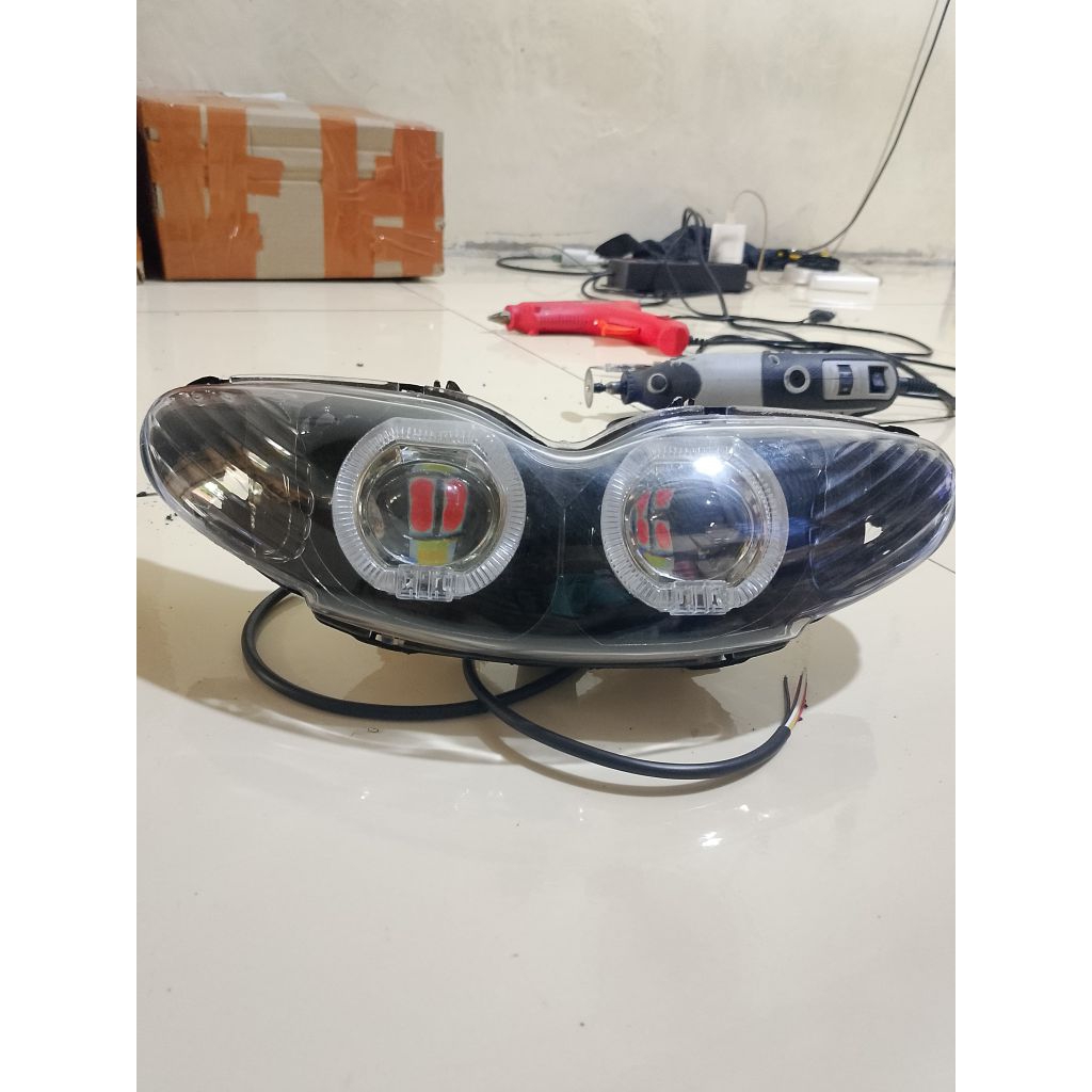 Jupiter Z เก่า ฝาครอบสะท้อนแสงไฟหน้า Plus Bild Ala Ala Ala Ala Ala Ala 2.5 นิ้วครบชุด