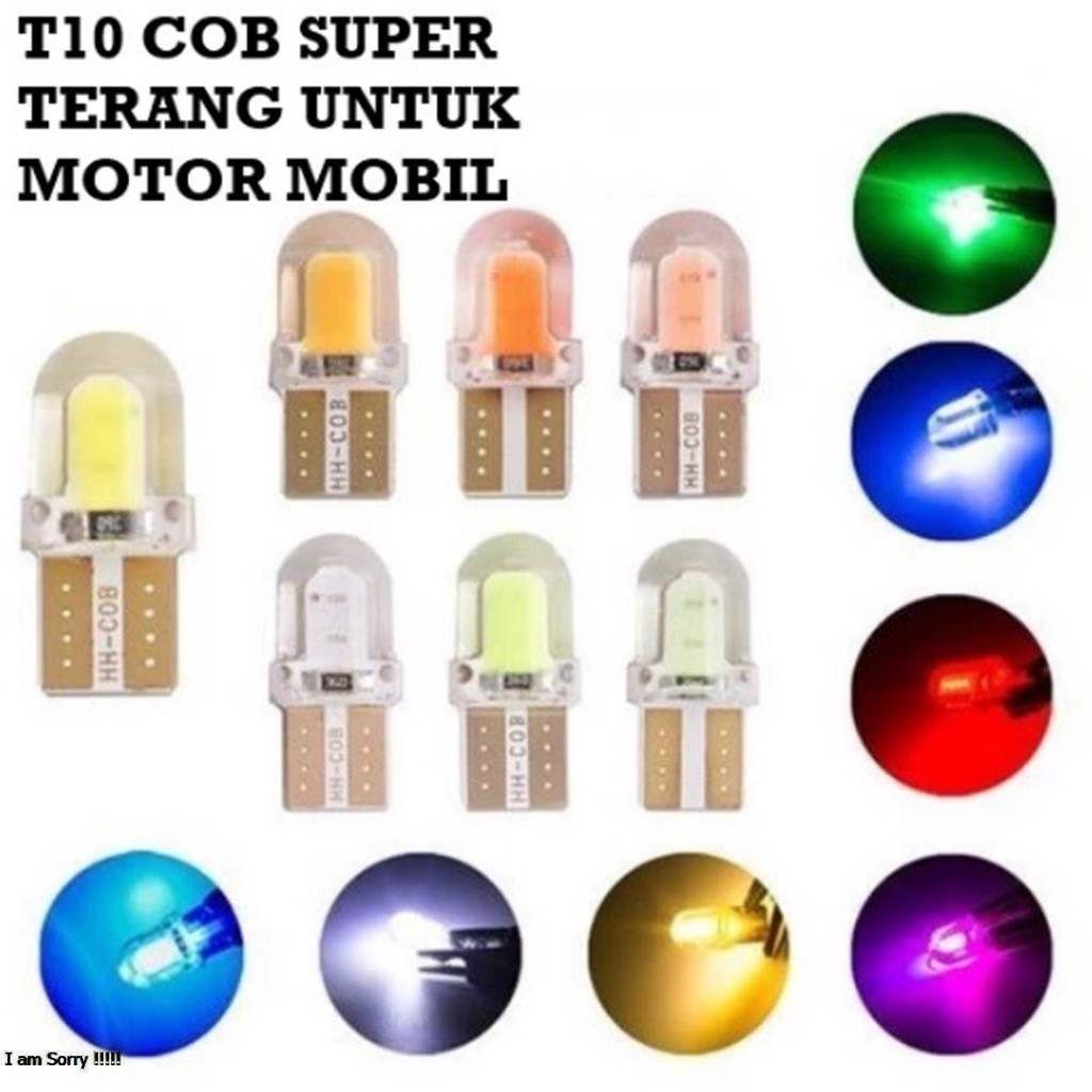 T10 COB 4 SMD เจล Led สําหรับป้ายทะเบียนรถยนต์, มาตรวัดความเร็ว, เพดานรถยนต์, และอื่นๆ
