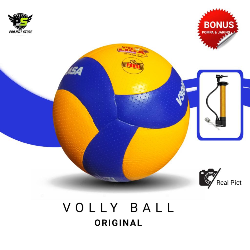 MIKASA Volleyball v300w ต้นฉบับ วอลเลย์บอล Mikasa โบนัสนําเข้าดั้งเดิมหนึ่งแพ็คเกจ