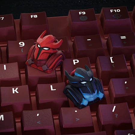 Igris Red & Black Solo Leveling Artisan Keycap – คีย์บอร์ดเชิงกล UV Resin