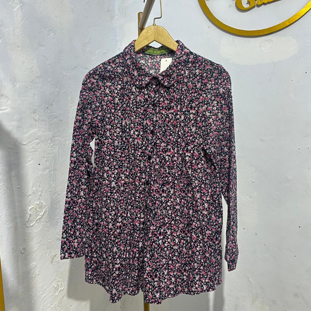 KEMEJA Remind me and ever Floral Shirt – Pink Floral Motif – 82 x 73