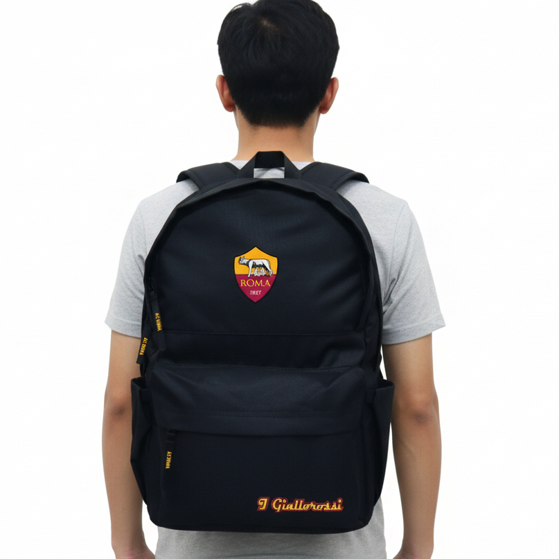 AS ROMA SPORTS SCHOOL BACKPACK + RAINCOVER BONUS