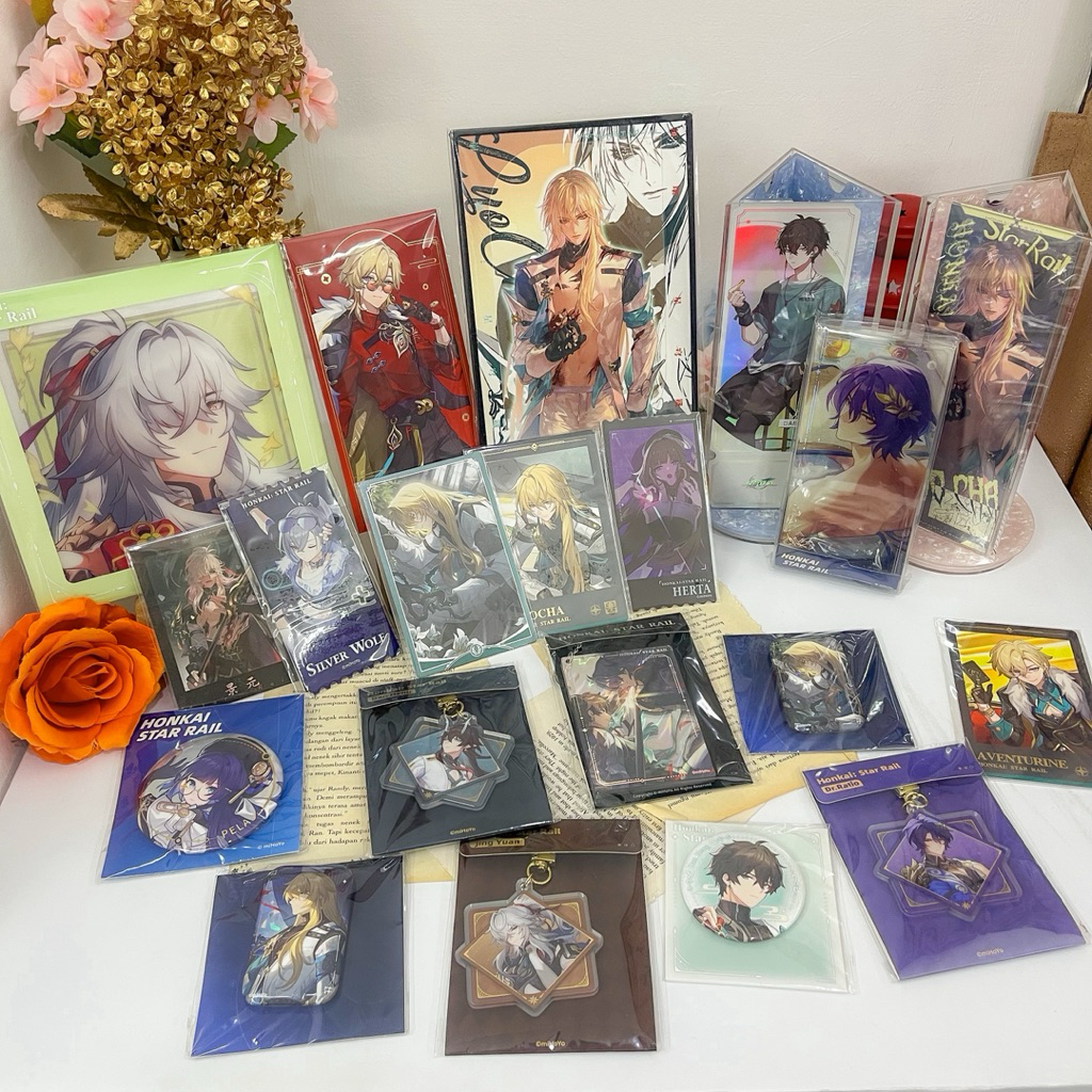 OFFICIAL & Fanmerch Honkai Star Rail HSR PAST ITEMS Luocha Ratio Aventurine Blade Jing Yuan และ Heng