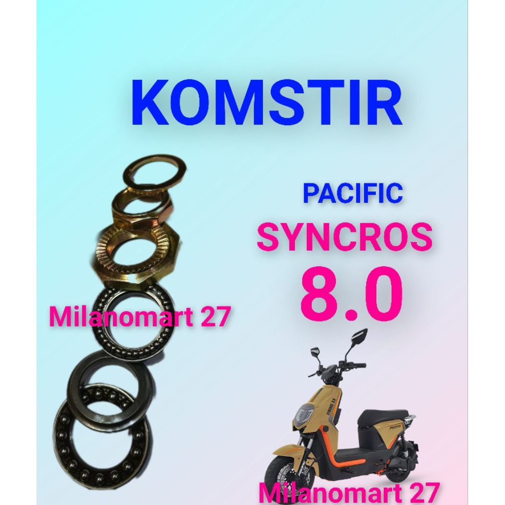 ชุดหูฟังกรวยพวงมาลัยจักรยานไฟฟ้า Pacific Syncros 8.0 พวงมาลัยจักรยานไฟฟ้า Pacific Syncros 8.0