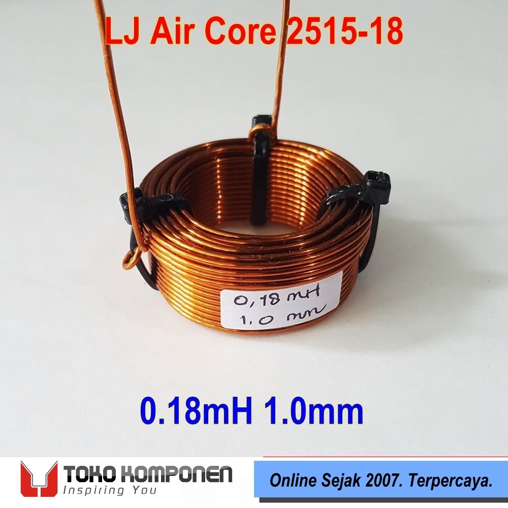 0.18mH 1.0 มม.AirCore Crossover Coil - LJ ACC 0.18mH 1.0 มม. 18AWG XO Inductor