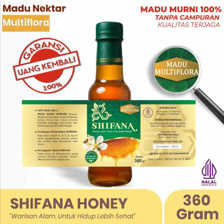 Madu Multiflora Asli Murni Sunnah Nabi - Thibbun Nabawi Jaga Imun Keluarga Halal Tanpa Campuran 360gr | Madu SHIFANA