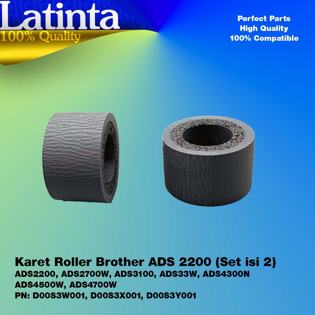 ยาง Pickup Roller Scanner Paper Puller ชุด 2 Pick Up Roller สําหรับ Roll Brother ADS-2200 ADS-2700W 