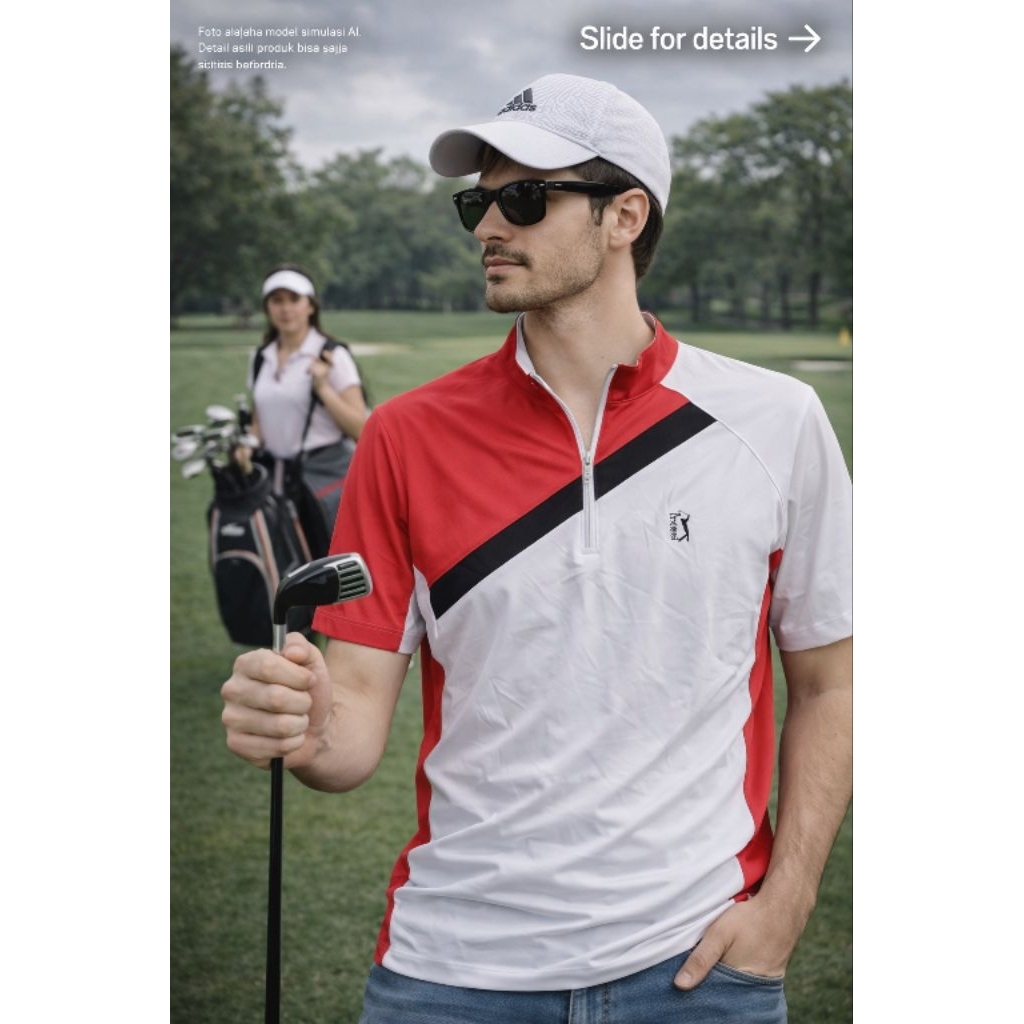 Halfzip Golf jersey PGA TOUR 0R1 ไซส์ L (P71 x L56)