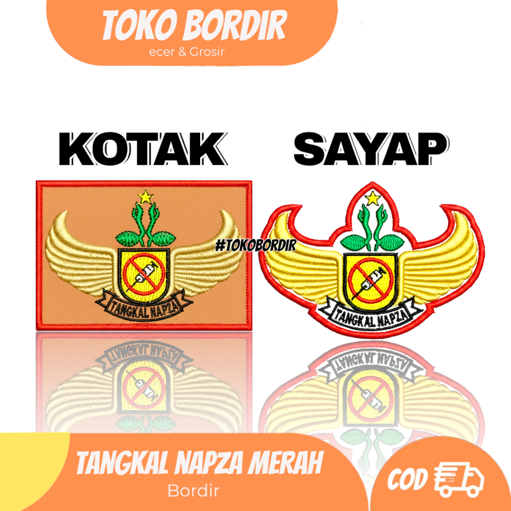 MERAH Tangkal nappa งานปักสีแดง | Tangkal nappa red list box model - ปีก