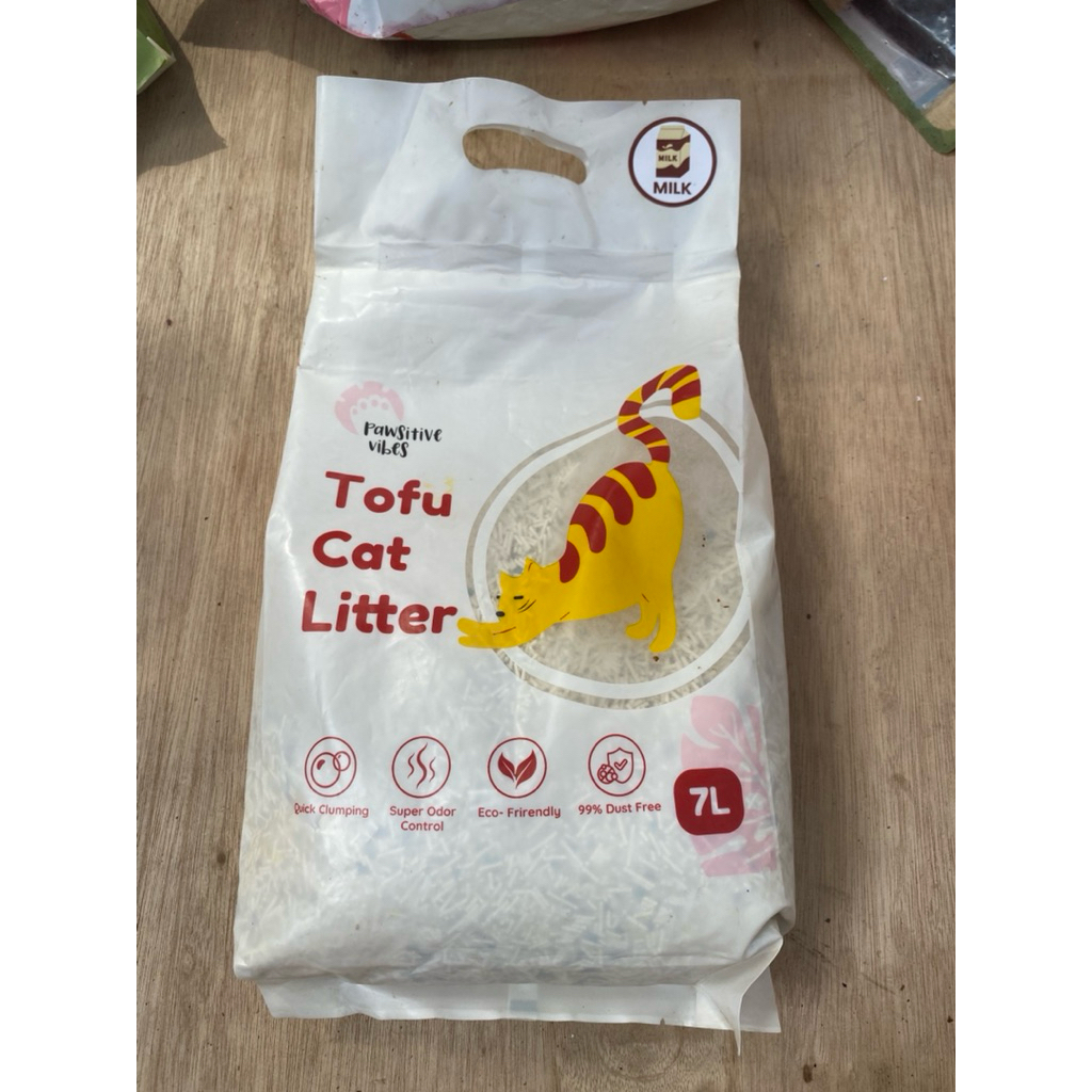 Pawsitive vibes ทรายแมวเต้าหู้ 7L