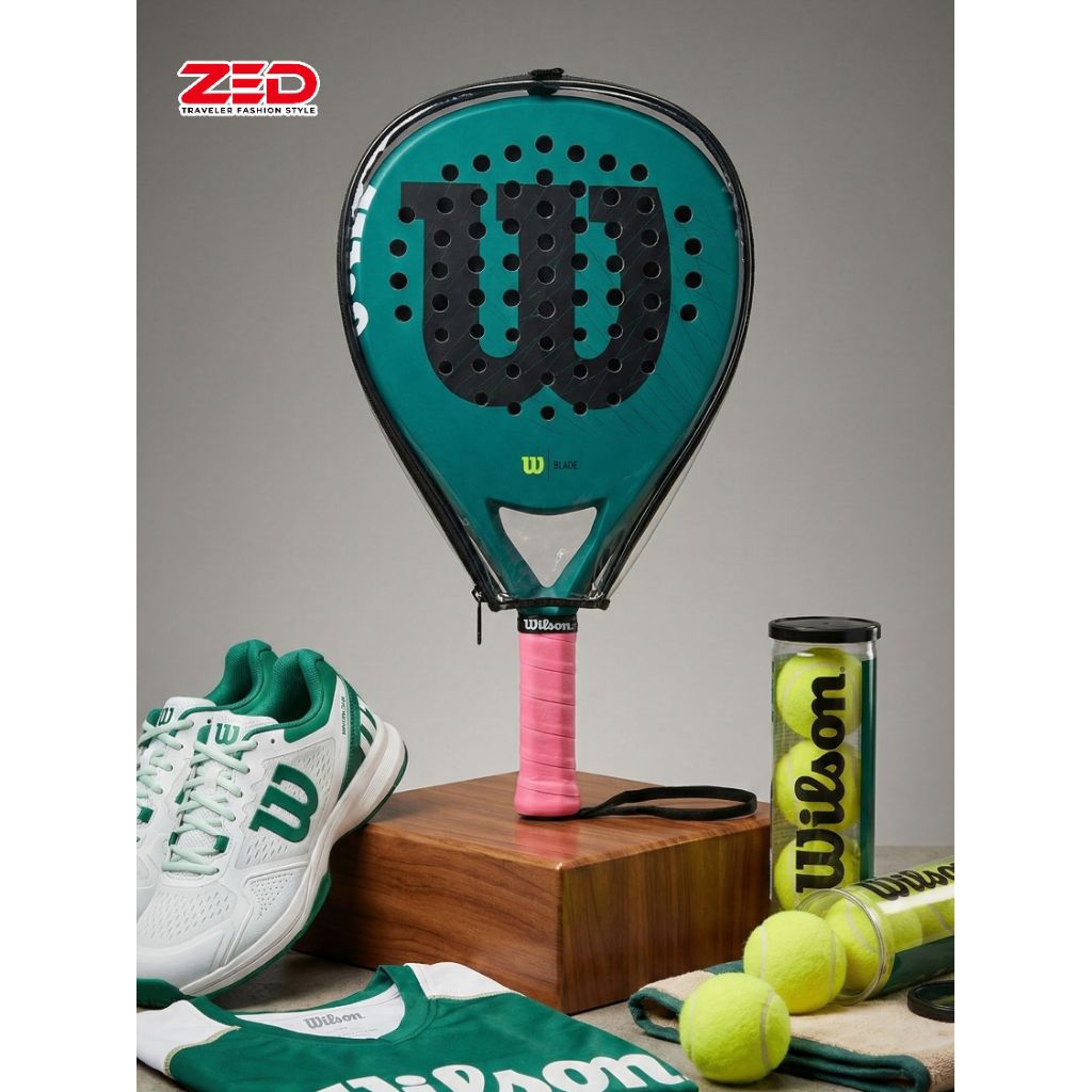 ฝาครอบแร็กเก็ต Padel โปร่งใส Mica Racket สีดํา Mica Padel Racket ฝาครอบป้องกัน