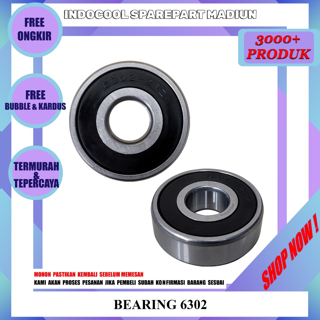 6302 LAKER BEARING / LAHER BEARING 6302