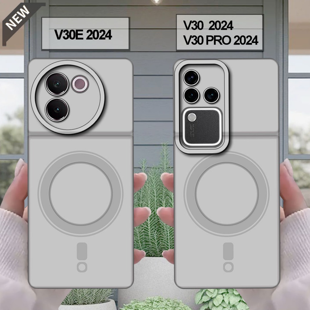 เคส VIVO V30 _เคส VIVO V30E _เคส VIVO V30 PRO - เคสซิลิโคนสีดําใส ยืดหยุ่นหนายืดหยุ่น