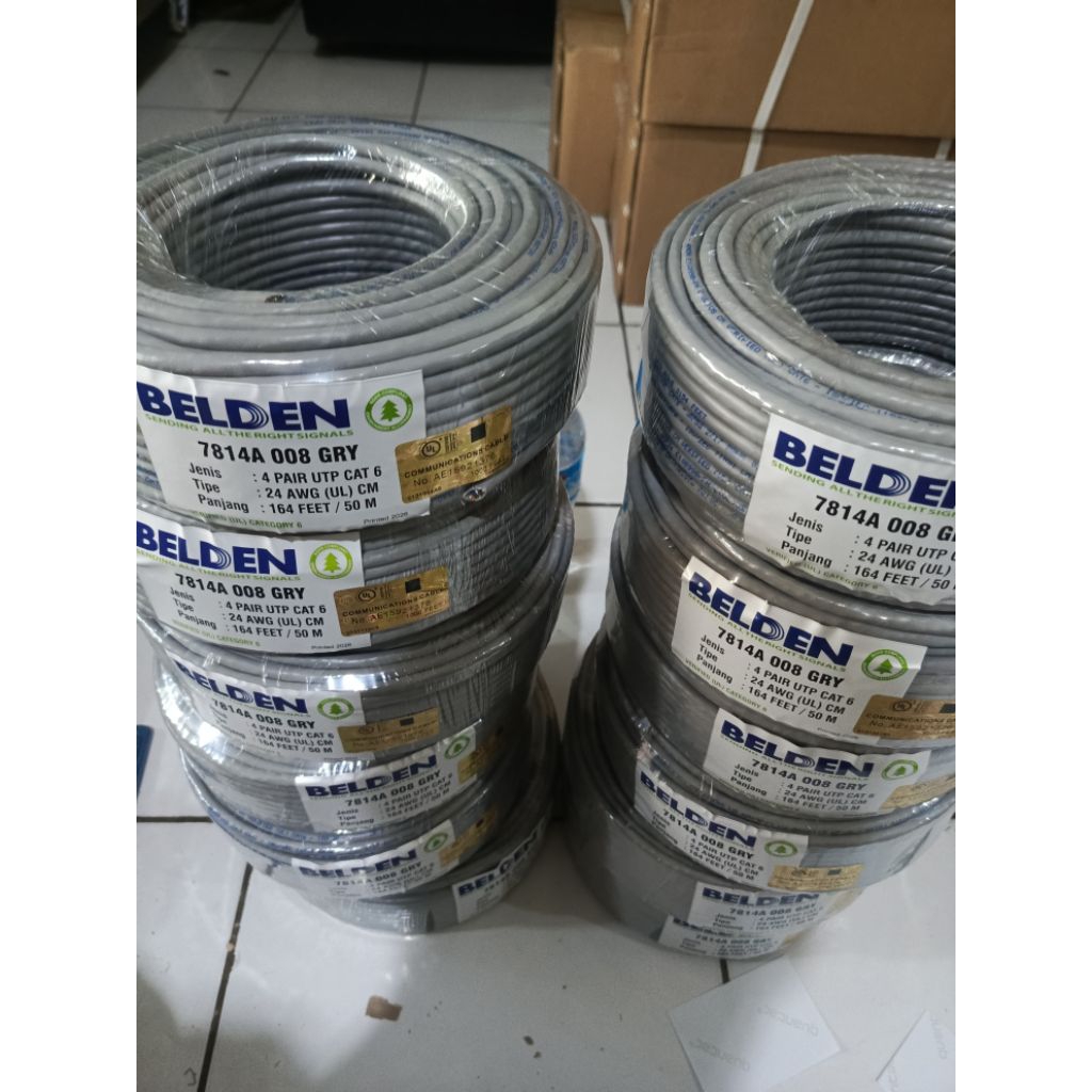 สาย Belden UTP cat 6 50 เมตร