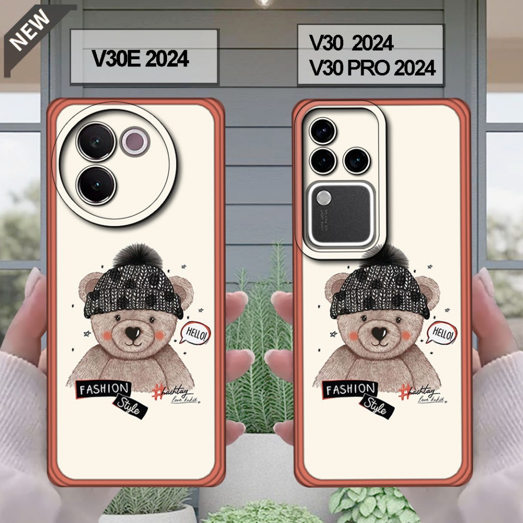 เคส VIVO V30 _เคส VIVO V30E _เคส VIVO V30 PRO - เคสซิลิโคนสีดําใส ยืดหยุ่นหนายืดหยุ่น