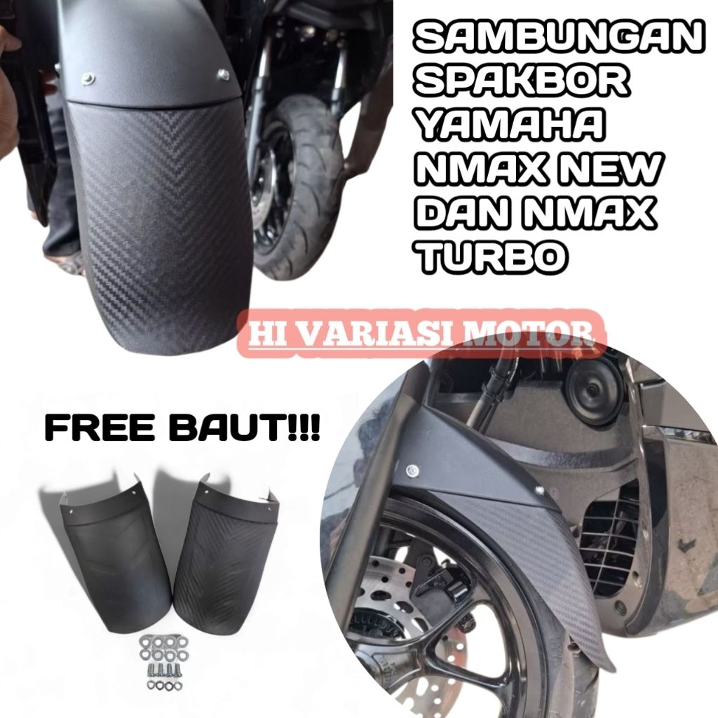 การเชื่อมต่อบังโคลนหน้า Nmax Turbo Nmax Neo S Nmax 2025 - Nmax Mudguard Mudflap
