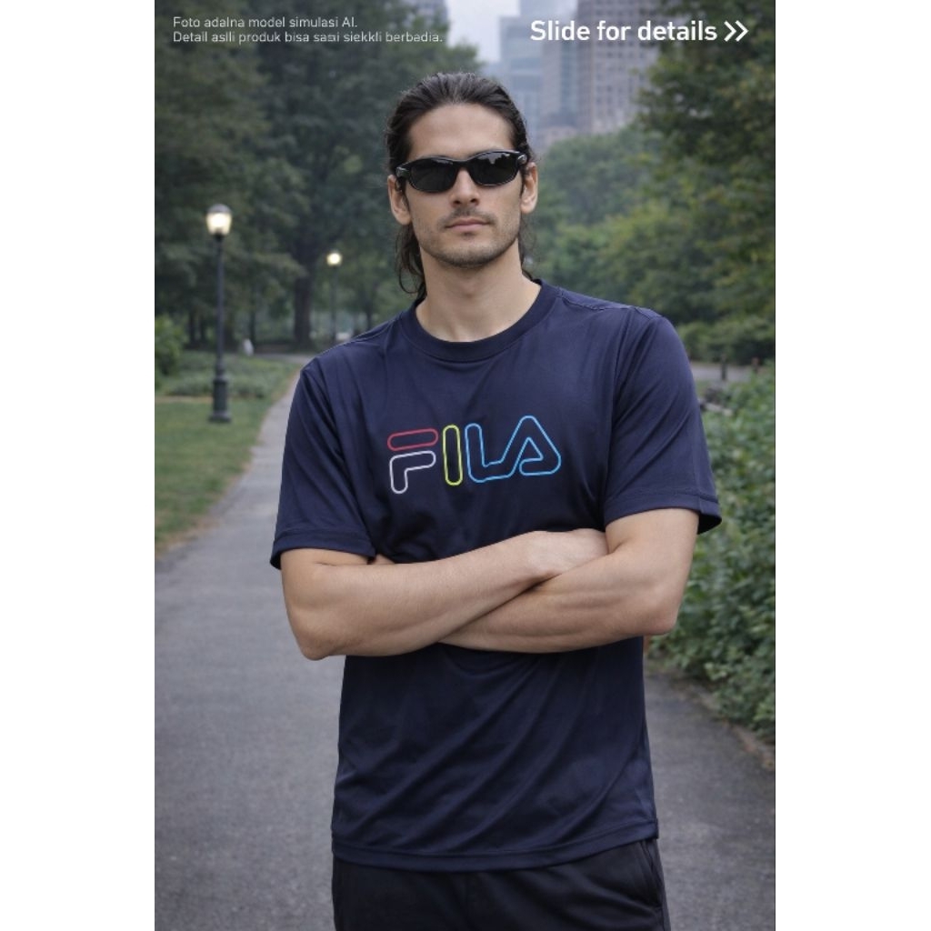 เสื้อเจอร์ซีย์ F*LA 0R1 ไซส์ M Over fit L (P66 x L57)