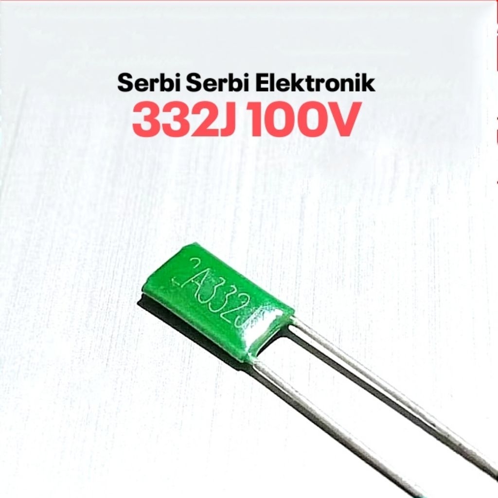 ตัวเก็บประจุไมลาร์ 332j 100v mylar 332 100v 3n3 3k3 0.0033uf 100V