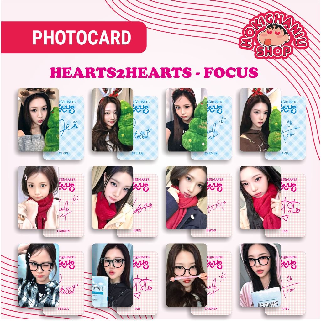 Photocard Unnofficial Hearts2Hearts H2H FOCUS Premium H2H