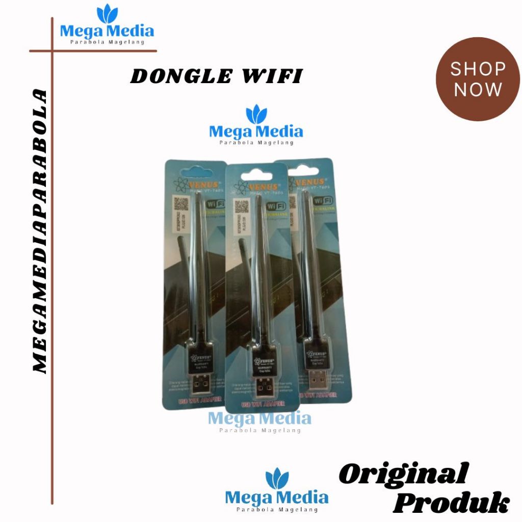 USB Dongle Wifi Venus อะแดปเตอร์ไร้สาย Venus (ดองเกิล WIFI สีฟ้า Venus)