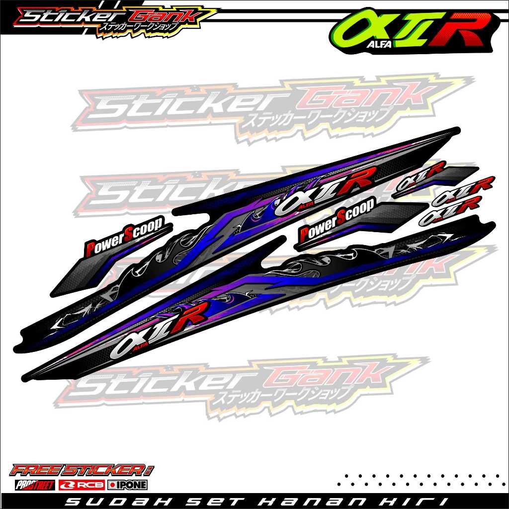 YAMAHA ALFA THUNDERFIRE VARIATION STRIPING / ALFA THUNDERFIRE MOTORCYCLE VARIATION STICKER LIST