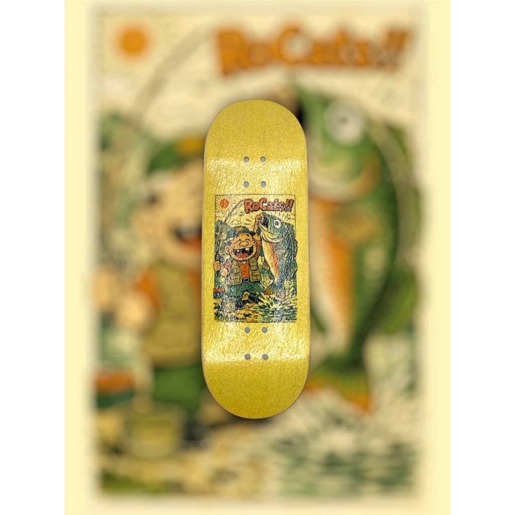 ดาดฟ้า RoCats TSURIHITO ฟิงเกอร์บอร์ดจริงกราฟิกเมเปิ้ลไม้