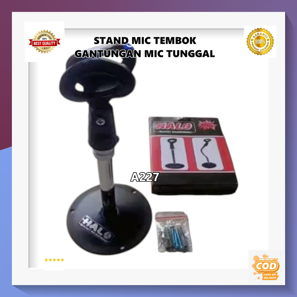 GANTUNGAN A227 ขาตั้งผนัง H101 ขาตั้งไมค์ 25 ซม.Original 100% WALL แขวนไมโครโฟน Adzan ตาราง Pulpit โ